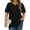 1 Black, variant on Women Plus Size Tops Pleated Crewneck Long Sleeve Shirts Dressy Casual Blouses Fall Tunic Tops