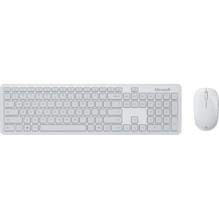 Microsoft - Full-size Wireless Bluetooth Mechanical Keyboard and Mouse Bundle - Glacier