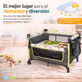 thumbnail image 2 of Corralito para bebé con toldo mosquitero, cuna, cambiador y caja musical Kool Baby  PP-02, 2 of 9