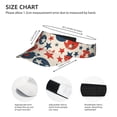 thumbnail image 4 of This Unisex Sunshade Open-Top Hat Features An Open-Top Design That Is Not Stuffy And Has A Curved Eave Independence Day Theme Star (2), 4 of 8