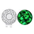 thumbnail image 2 of Clip para gorra de golf, clip de aleación, fácil de usar, ayuda para entrenamiento, elegante soporte para marcadores de bolas Verde, 2 of 9