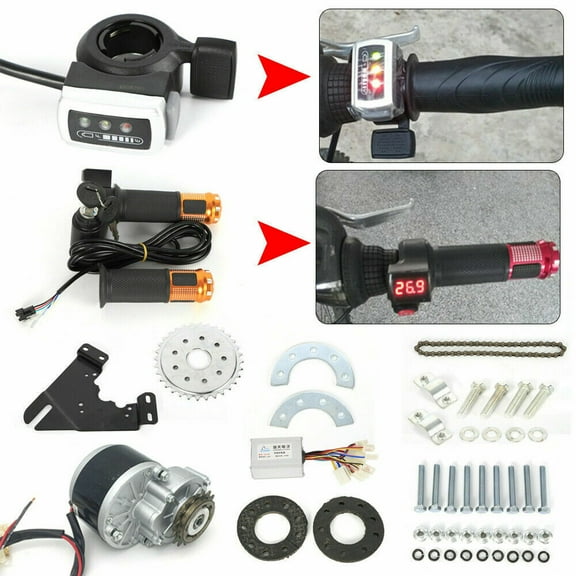 SHZICMY 24V 350W Electric Bicycle E-Bike Wheel Motor Conversion Kit Thumb Conversion Kit
