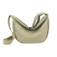 thumbnail image 1 of Bolso bandolera de lona Hobos para mujer de gran capacidad (verde oscuro) Likrtyny Para estrenar, 1 of 9