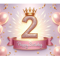 thumbnail image 4 of Colorful Balloons Birthday Banner Crown Design Party Backdrop for Kids Celebration Indoor Decoration, 4 of 7