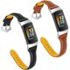 thumbnail image 1 of wonima11 [2 pack Compatible with Fitbit Charge 6/Charge 5 Bands Leather Narrow Luxury Genuine Leather Replacement Sport Wrist Strap Bracelet Men Women Band Accessories, 1 of 1