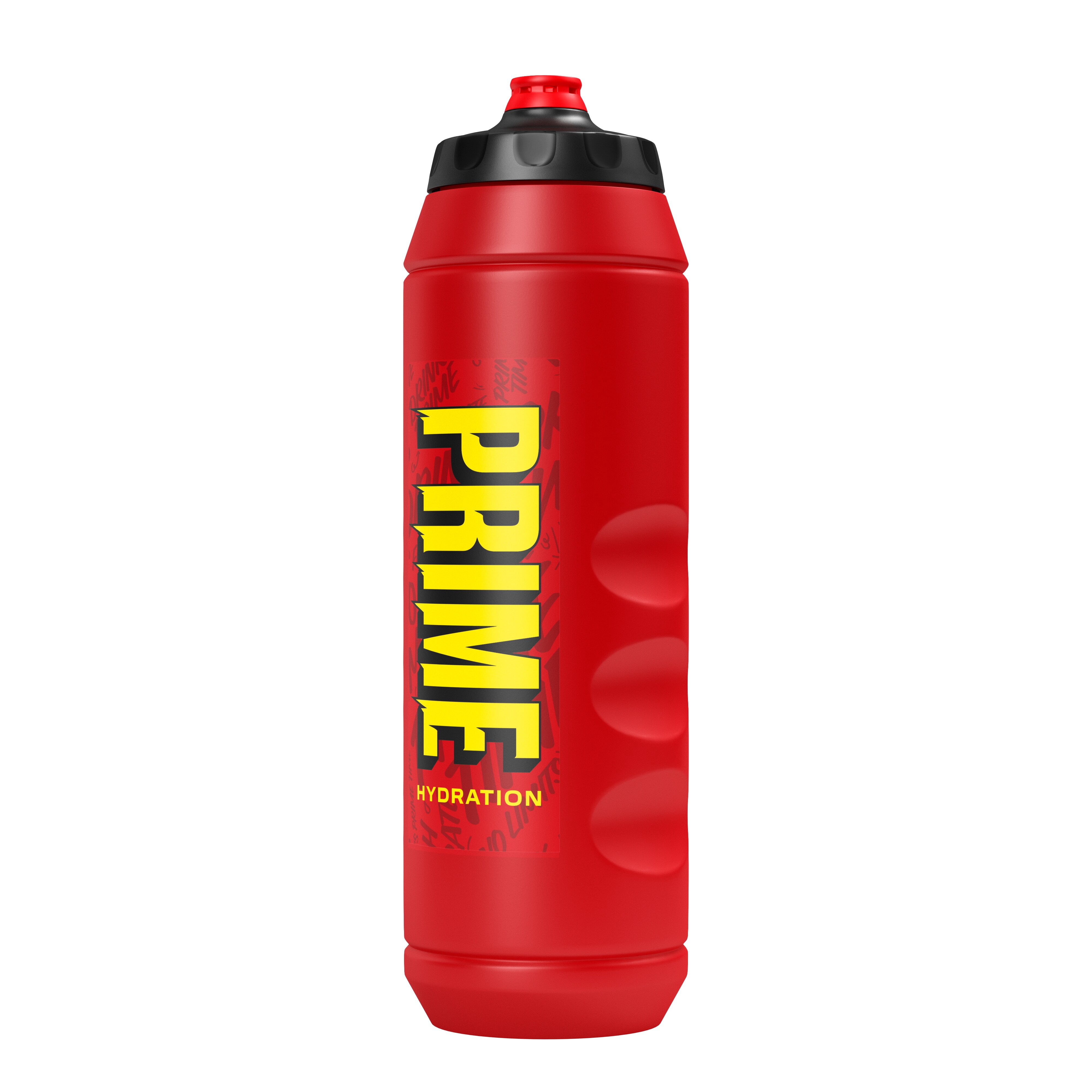 NEW PRIME Hydration Squeeze Bottle, 1L - Red & Yellow Special Edition