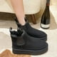 thumbnail image 5 of Botas de nieve para mujer, botas informales de invierno de algodón con suela gruesa, botas Martin versátiles para exteriores, botas cálidas con forro polar para mujer, 5 of 5