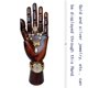 thumbnail image 4 of Modelo de mano de madera yangjietf, mano modelo para dibujo, femenina, 4 of 6