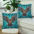 thumbnail image 2 of MKHERT Beautiful Realistic Owl Throw Pillowcase Pillow Cover Cushion Couver 18x18 inch, Set of 2, 2 of 2