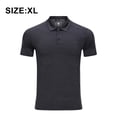 thumbnail image 2 of Polo de rendimiento deportivo al aire libre para hombre, camisa de manga larga y corta, camiseta táctica superior (gris oscuro), 2 of 6