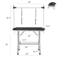 thumbnail image 2 of Professional Dog Pet Grooming Table Large Adjustable Heavy Duty Portable w/Arm & Noose & Mesh Tray, 2 of 9