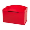 KidKraft Austin Wooden Toy Box/Bench with Safety Hinged Lid - Red