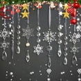 thumbnail image 2 of Ornamentos de Árbol de Navidad OuMuaMua 48 piezas de Copos de Nieve de Cristal Acrílico, 2 of 7