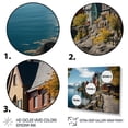 thumbnail image 4 of Designart "Alesund Germany's Lakeside City" Oversized Landscapes Framed Wall Art - Traditional Grey Germany Entryway Framed Wall Art Print, 4 of 7