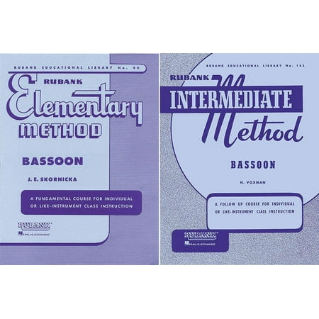 - Rubank Elementary Method and Rubank Intermediate Method - Bassoon, 2 Book Set, RBK BASSOON 2BK SET