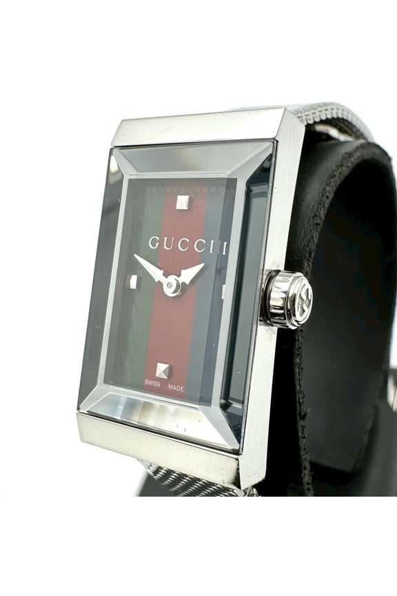 Pre-Owned GUCCI G-Frame 147.5 Quartz Watch, Stainless Steel, Multicolor Silver, Women's