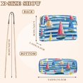 thumbnail image 4 of FORMRS Women Crossbody Purse with Chain Strap Vegan Leather Shoulder Handbag, Green Sailboats, 4 of 7