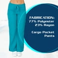 thumbnail image 7 of Natural Uniforms - Scrub Pants Premium Womens cargo Pocket Scrub Pant 9118, 7 of 7