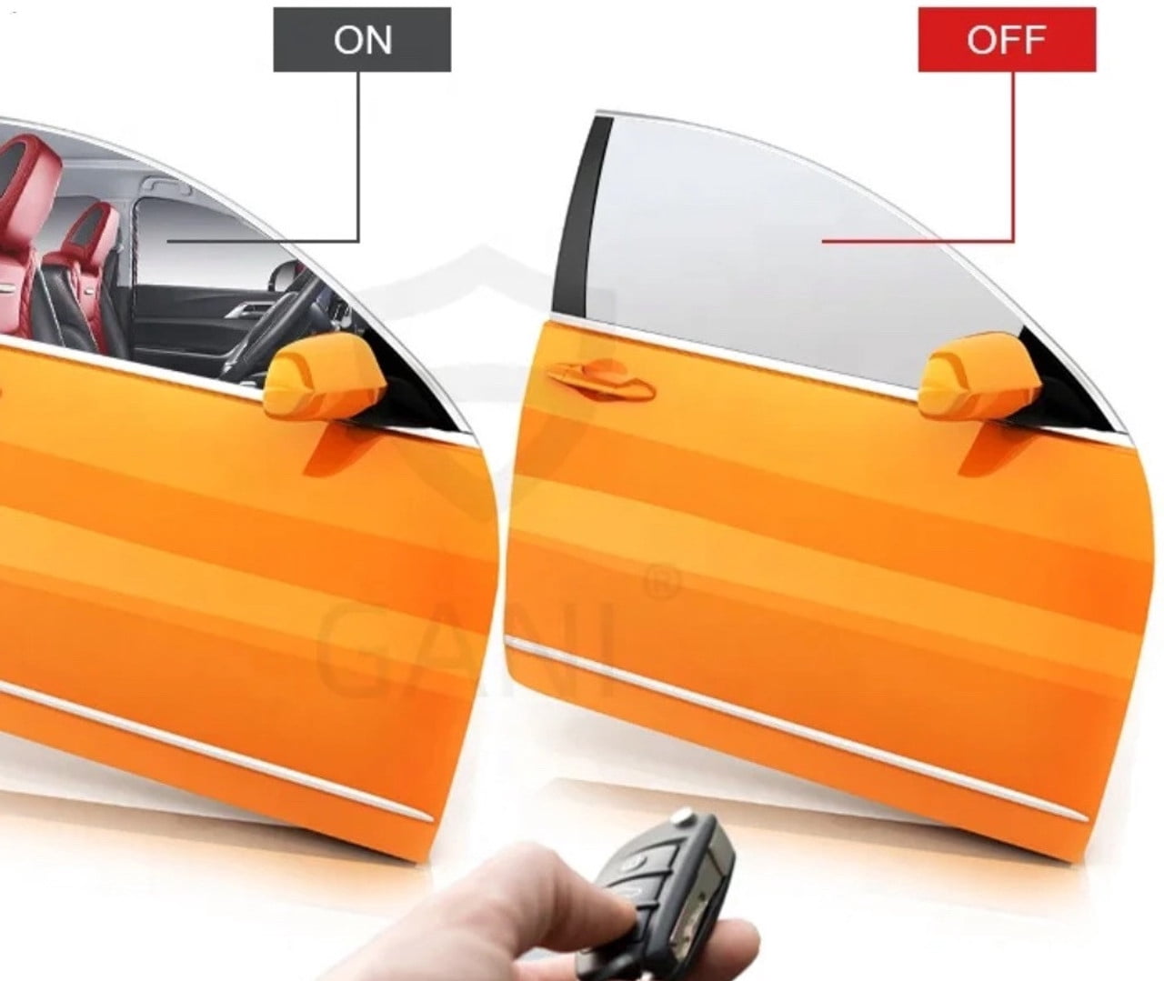 Small Sample Smart PDLC Window Privacy Film Electric Smart Glass Window Tint with Battery operated switch