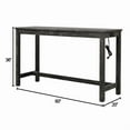 thumbnail image 3 of Best Master Furniture Yosef 3 Piece Rectangular Wood Bar Set in Charcoal, 3 of 5