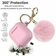 thumbnail image 5 of For Airpods 3rd Generation Case Cover, Soft Silicone Skin Cover Shock Absorbing Protective Case with Keychain, Pink, 5 of 8