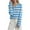 *Blue, variant on ClodeEU Womens Striped Knit Sweater, Long Sleeve Knitted Top,V-Neck Casual Soft Pullover Tops Black,Womens Plus S