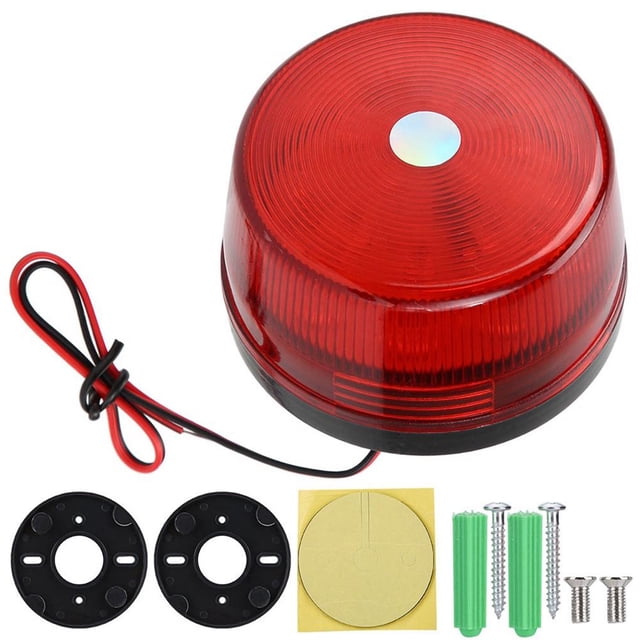Baliza Estroboscópica Led De 12 V, Luz De Advertencia Led, Lámpara De Emergencia De Seguridad (Roja) Methold EL008545-00