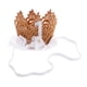thumbnail image 4 of Lovely Glitter Del cabellero Flor Tulle Headband - Blanco Yotijar Diadema elástica, 4 of 6