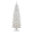 thumbnail image 1 of National Tree Company Kingswood 7 Foot Artificial Prelit Tree with Stand, White, 1 of 4