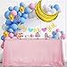 thumbnail image 3 of Squarepie Sequin Tablecloth 90 X 132 Inch Pink Sparkly Table Linen For Wedding Party, 3 of 4