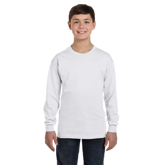 Hanes - Authentic Youth Long Sleeve T-Shirt