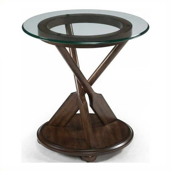 Magnussen Beaufort End Table in Dark Oak