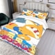 thumbnail image 3 of Pokonyan Conjunto de sábanas temático, trío de piezas, cómodo y amigable con la piel, diseño único, regalo de decoración para el hogar para familiares, amigos y fans,140cm *210cm, 3 of 6