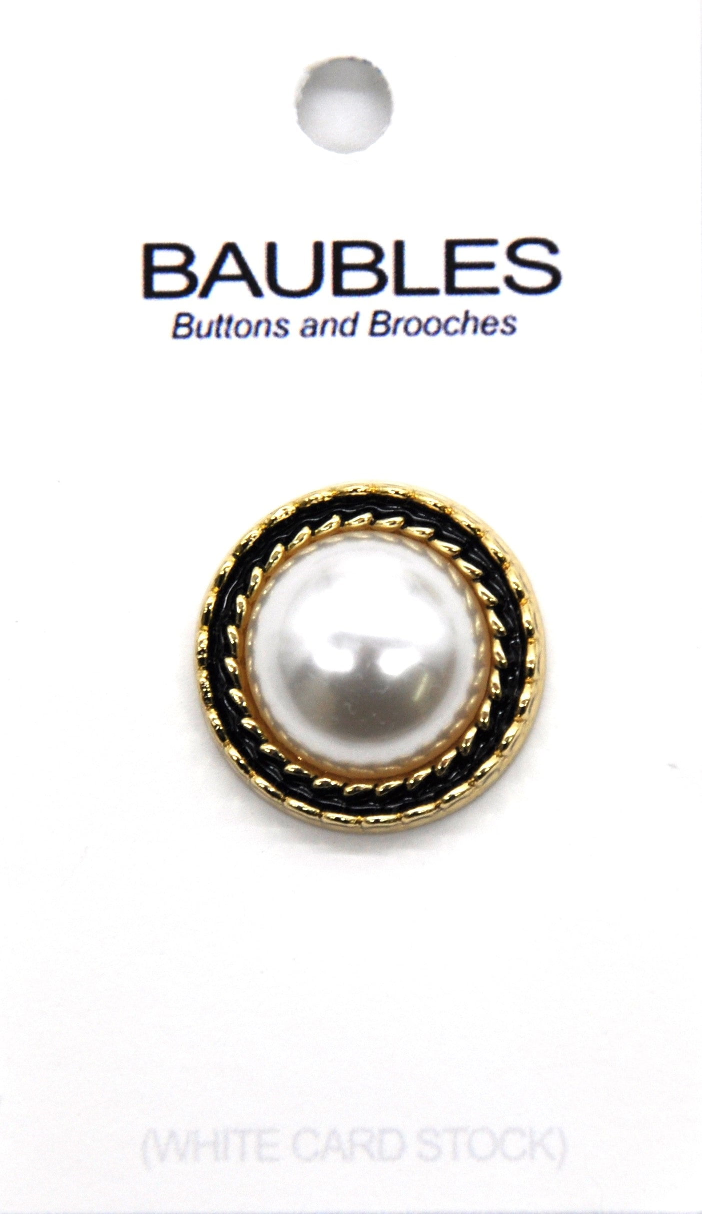 (2 pack) Belagio Rhinestone Gold Metal Button with Black Ring, Sewing Fasteners, 1 Piece