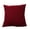 Wine, variant on Ludlz Pillowcase Solid Color Tear-resistant Linen Home Pillowcase Decor for Living Room