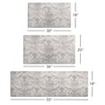 thumbnail image 6 of SoHome Cozy Living Watercolor Damask Anti-Fatigue Kitchen Mat, Cream/Blue, 20"x36", 6 of 7