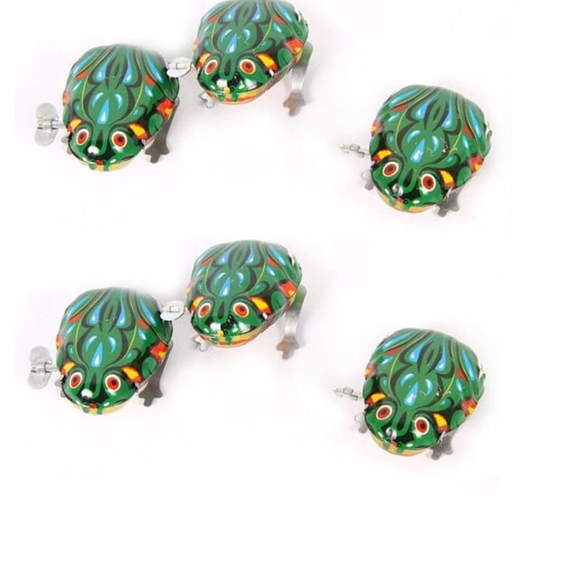 SHOWERORO 5 Pcs Jouet de Saut en Vrac Forme de Grenouille Verte pour Filles Concours