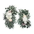 thumbnail image 3 of Wedding Arch Flowers Artificial Flower Swag Set Pack of 2, Flower Arrangement Home Decor Indoor Silk Flowers for Wedding Arch for Wall Party White, 3 of 10