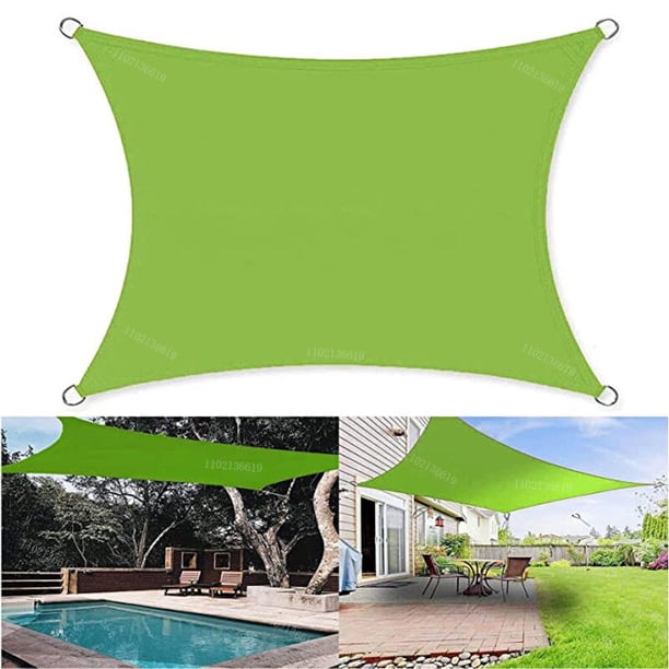 Toldo impermeable para exteriores, vela de sombra para jardín, patio, coche, lona rectangular para piscina