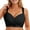 Black, variant on Aivtalk Womens Push Up Bras Wireless Lace Up Minimizer Plus Size Bralettes Full Coverage Cleavage Bra Adjustable Straps Everyday T-Shirt Brassiere Rose Beige 36/80C