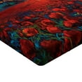 thumbnail image 2 of Ambesonne Colorful Fitted Sheet, Poppy Flower Garden, Queen Size, Multicolor, 2 of 3