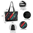 thumbnail image 2 of FORMRS Laptop Tote Bag for Women with 15.6" Computer Compartments Handbag, Orange Abstract Lines, 2 of 7
