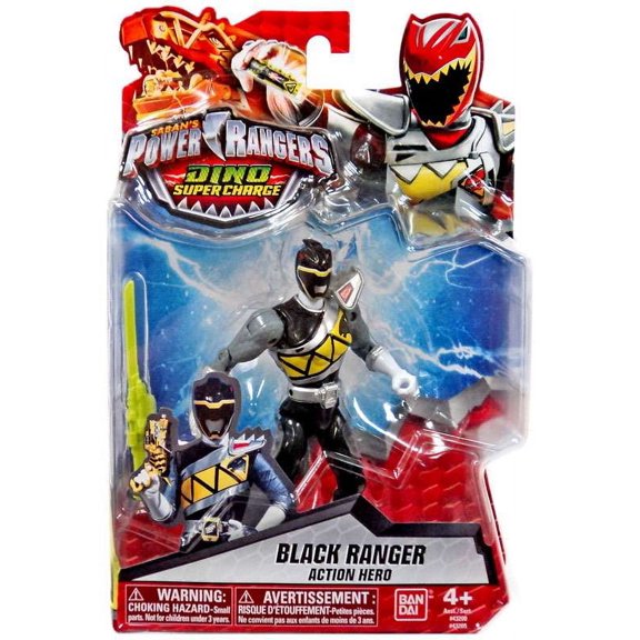 Power Rangers Dino Super Charge Black Ranger Action Hero Action Figure