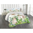 thumbnail image 2 of Ambesonne Cartoon Quilted Coverlet 3 Pcs, Happy Kittens, King Size, Multicolor, 2 of 4