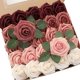 thumbnail image 5 of Rosas artificiales Inteprter 25 piezas Vino tinto degradado para interiores o exteriores, 5 of 6