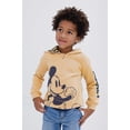 thumbnail image 6 of Disney Mickey Mouse Big Boys' Fleece Quarter-Zip Hooded Sweatshirt Camel Mickey Mouse, 6 of 6