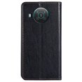 thumbnail image 3 of KAIYANG Funda de cuero magnética para teléfono móvil Nokia X10-X20, color sólido, estilo marrón, Nokia X10 5G, color negro, 3 of 5