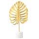 thumbnail image 1 of Luz nórdica de lujo de hierro dorado, adornos de hojas traseras de tortuga, sala de estar, gabinete de vino, porche, decoración de escritorio, muebles artesanales, Tuba dorada, 1 of 5