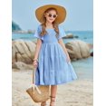 thumbnail image 4 of Vestido Arshiner para niña adolescente, azul, pascua, verano, 9 a 10 años, 4 of 5