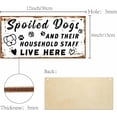 thumbnail image 2 of Dog Hanging Sign Wood Hanging Door Dog Warning Front Door Decor Wooden Plaque Rustic Door Sign Vintage Wall Display Decoration Gift DIY, 2 of 9